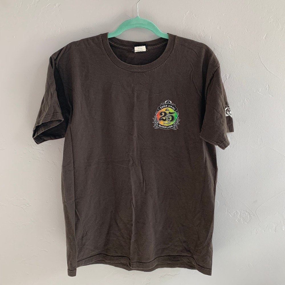Quicksilver Eddie Aikau Hawaiian Surf Tee Shirt L